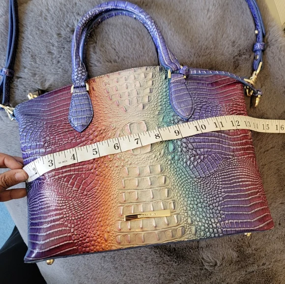 Brahmin Duxbury Satchel Summerlight Ombré Mini Melbourne Leather Purse - Picture 6 of 9